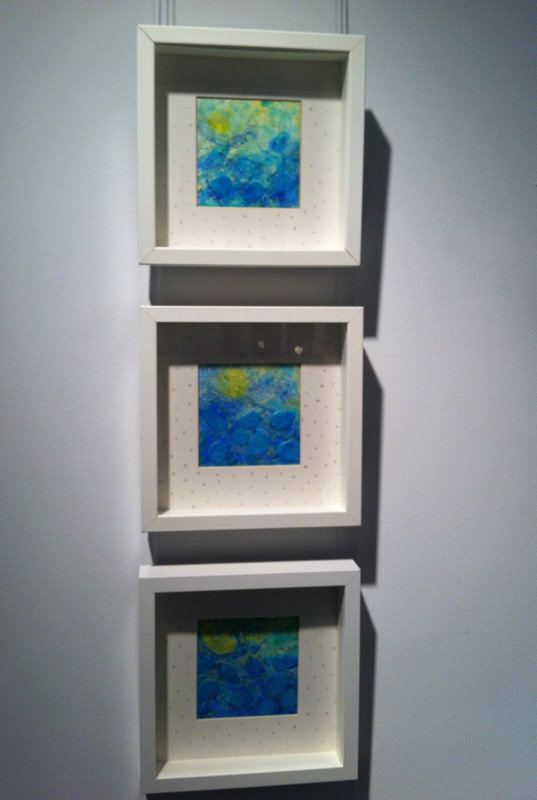 Turquoise Lake Triptych, Acrylic, 10"H x 10"W x 3 pieces